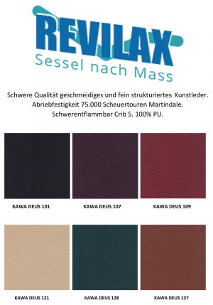 Kunstlederbezug "Kawa Deus" für Revilax Sessel